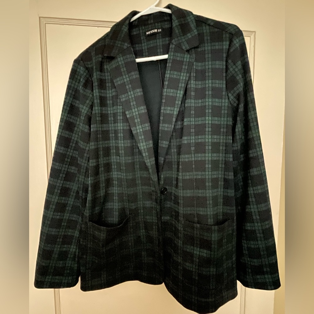 May You Be Plaid Blazer